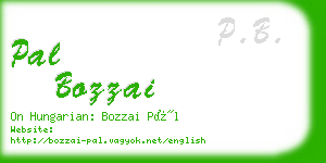 pal bozzai business card